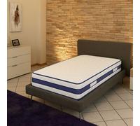 Lot de 2 Matelas 80x200 Mousse Poli Lattex Indéformable - Hauteur 29 cm - Soutien Très Ferme - Face Hiver avec - Face été avec Lin - (2_x_80_x_200_cm)