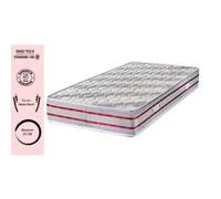 Lot de 2 Matelas Bambou 80x190 x 23 cm + 2 Alèses + 2 Oreillers Visco - Ferme - Noyau Poli Lattex HR Dernière Génération - Très Respirant