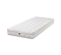 Lot de 2 matelas face hiver latex 75 kg/m3 + 2 alèses 80x190 x 25 cm ferme - spécial sommier electrique - ame poli lattex haute résilience - déhoussa