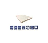 Lot de 2 Matelas Ferme Mémoire de Forme 90x190 x 15 cm - 5 zones de Confort - Noyau Poli Lattex HR Dernière Génération - Très Respirant