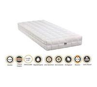 Lot de 2 matelas latex 70% naturel + 2 alèses 70x190 x 21 cm souple - déhoussable housse lavable - 7 zones de confort - ame poli lattex 33 kg/m3 - hy G