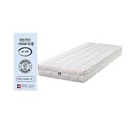 Lot de 2 matelas latex naturel 90x190 x 21 cm souple + oreiller visco + 2 alèses - déhoussable- 7 zones de confort - noyau poli lattex hr