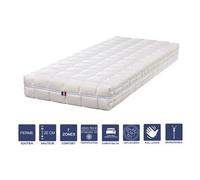 Lot de 2 Matelas Mémoire de Forme 80x190 x 20 cm Ferme - Spécial Sommier Electrique - Déhoussable Housse Lavable - 7 Zones de Confort - Noyau Poli Lattex HR Dernière Génération - Très Respirant