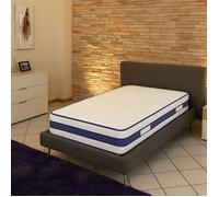 Lot de 2 Matelas Très Epais 28,5 cm 80x200 Ferme - 7 Zones de Confort - Ame Poli Lattex Haute Résilience - Hypoallergénique