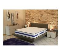 Lot de 2 Matelas Très Epais 29 cm 90x190 Très Ferme - 7 Zones de Confort - Noyau Poli Lattex HR Dernière Génération - Très Respirant Blanc