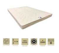 Lot de 2 matelas très ferme mémoire de forme 60 kg/m3 90x190 x 14 cm - 5 zones de confort - ame poli lattex haute résilience hd - hypoallergénique G
