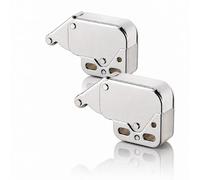 Lot de 2 mécanismes Push Pull standard pour filets d'inspection, loquet à pression 29 x 20 mm, plastique et métal, ouverture sans poignée, portes en plaques de plâtre