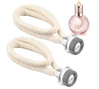 Lot de 2 Mèches 18 mm Compatible avec Lampe Berger, Brûleur Catalytique | Brûleur argile, tissu et métal, compatible avec modèles Berger, pour maison, hôtel et aromathérapie, aide à rafraîchir l’air