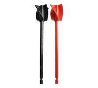 Lot de 2 mélangeurs pour perceuse, agitateur en résine époxy, avec quatre, pour spirale de feuille, accessoire de palette de mélange en plastique réutilisable, pour liquide épais, glaçage, tache et
