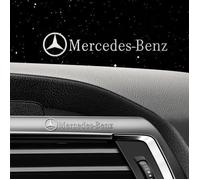 Lot de 2 métal Stickers imperméables label poignée autocollant Peut être collé n'importe où décoration intérieur pour Mercedes Benz