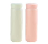 Lot de 2 mini bouteilles isothermes de 280 ml, petite bouteille isotherme, anti-fuite, en acier inoxydable, sans BPA, pour voyage, bureau, école, extérieur, menthe, rose pomme sauvage
