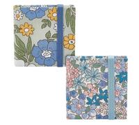 Lot De 2 Mini Carnets De Croquis Aquarelle 6 X 6 Cm, 300 G, Couverture Carrée Portable En Tissu, Petit Format Aquarelle
