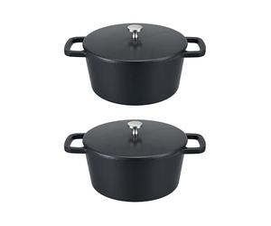 Lot de 2 mini cocottes rondes 10 cm Baumalu