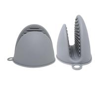 Lot de 2 mini maniques en silicone résistant à la chaleur pour la cuisine - Mini maniques pour la cuisine et la pâtisserie - Facile à entretenir