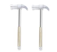 Lot de 2 mini-marteaux multifonctions en métal 6 en 1, petits outils emboîtables et tournevis, marteau en acier portable idéal