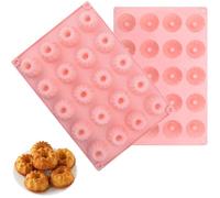 Lot de 2 mini moules à kouglof en silicone - Petit modèle traditionnel Paris Savarin - Moule à kouglof - Moule à muffin