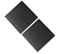 Lot de 2 mini panneaux solaires de 1,1 W - Module photovoltaïque monocristallin en silicium 5 V - Convertisseur efficace de lumière du soleil pour piles de 3,7 V - Idéal pour les lumières de jardin et