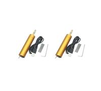 Lot de 2 mini perceuses manuelles électriques CC 5 V en aluminium pour moteur PCB avec 10 embouts hélicoïdaux