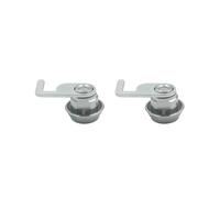 Lot de 2 mini serrures à came élégantes avec clip rapide en métal résistant à la rouille pour armoire, tiroir, casier de salle de sport décoratif durable