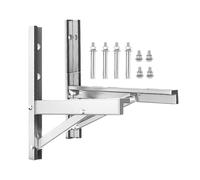 Lot de 2 mini supports de montage pliables et résistants | Support AC en acier inoxydable pour fenêtre Mini Split Outdoor Unit Compresseur Pompe à chaleur