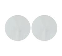 Lot de 2 miroirs muraux adhésifs ronds - Argent