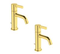 Lot de 2 mitigeurs lavabo avec tirette Ideal Standard Joy or