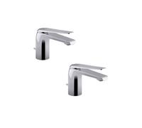 Lot de 2 mitigeurs lavabo Avid chromés