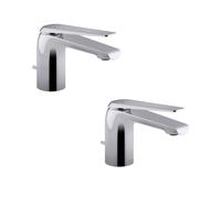 Lot de 2 mitigeurs lavabo JACOB DELAFON Avid chromés