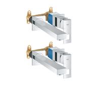 Lot de 2 mitigeurs lavabo mural GROHE Eurocube M + corps encastré