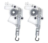 Lot de 2 modules de rechange pour stores vénitiens en forme de D - Construction robuste en plastique et métal - Facile à installer
