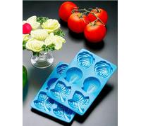 Lot de 2 moules à beurre ou chocolat, emporte-pièces en silicone, bleu