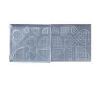 Lot de 2 moules à biscuits en silicone pour faire du chocolat, B | Lot de 2 moules en silicone double face pour fromage, chocolat, fondant, biscuits, gâteaux, desserts