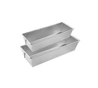 Lot de 2 moules à cakes 25,5 x 11,2 cm et 30 x 11,5 cm Zenker Silver