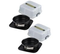 Lot de 2 moules à gâteaux 23 cm en acier Zenker Bake Click and Go