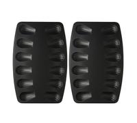 Lot de 2 moules à madeleines 12 empreintes - ZENKER - Spécial Countries