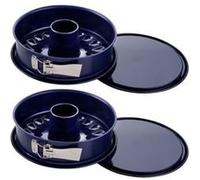 Lot de 2 moules à manqué à charnière avec fond à savarin 26 cm Dr Oetker Back Liebe