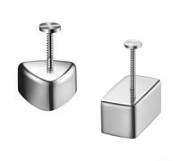 Lot de 2 moules à onigiri triangulaires en acier inoxydable pour former des sushis et des boules de riz dans la cuisine ou une installation portable