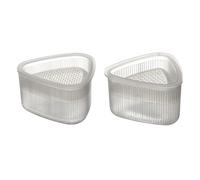 Lot de 2 Moules à Riz Onigiri Kawaii 7cm Transparent