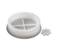 Lot de 2 moules en silicone de Noël faciles à démouler | Moule pour bougeoir de Noël de l'Avent, travaux manuels et projets artistiques avec béton, ciment et