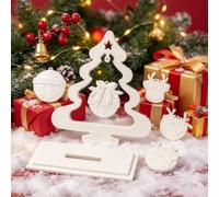 Lot de 2 moules en silicone en forme de cloche de sapin de Noël | Moules de coulée en silicone pour sapin de Noël, plâtre pour moulage en silicone, arbre de Noël, pour bricolage, plâtre
