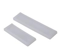 Lot de 2 moules rectangulaires en silicone pour marque-page, fabrication de bijoux, artisanat, porte-clés, pendentif, décoration, cadeau, 15,5 cm et 10,5 cm