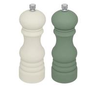 Lot de 2 Moulins à Sel & Poivre Sensia 17cm Beige & Vert
