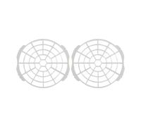 Lot de 2 moustiquaires fonctionnelles contre la poussière et les insectes, filtre pour protection de ventilation pour portable de 130/150 mm, blanc, 2 pièces (130 mm)