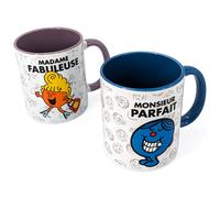 Lot de 2 mugs MONSIEUR MADAME série Fabuleuse et Parfait