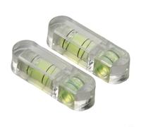Lot de 2 niveaux à bulle de précision pour torpille - Alternative pour équipement mécanique - Supports de caméra - Acrylique jaune - 29 x 9 x 7 mm