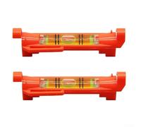 Lot de 2 niveaux de corde de maçon pour niveau à bulle précis, lignes verticales horizontales, pose de briques, aménagement paysager, 75 x 12,5 mm, orange