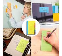 Lot De 2 Notes Autocollantes 4x6, 120 Onglets Colorés En 6 Couleurs, Bloc-Notes Portables Pour Une Organisation Facile, Idéal Pour Les Étudiants Et Les Cadeaux