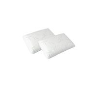 Olympe Literie Oreiller Cervical à Mémoire de Forme 40x60cm Sérénité Lot de 2 Soutien Ferme, Déhoussable et Lavable