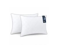 Lot de 2 Oreillers 50x70 cm Konsoefuly, Confort Premium, Fibres de Polyester Creuses 7D, Moelleux, Hypoallergénique, Lavable en Machine