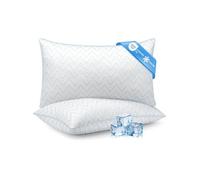 Lot de 2 Oreillers 50x70 cm Konsoefuly, Fibres Polyester Creuses 7D, Taie Refroidissante Respirante, Hypoallergénique, Confort Doux